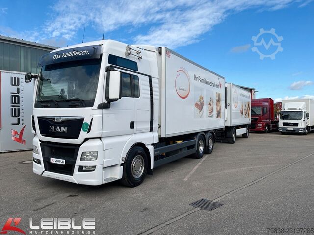 Box truck MAN TGX 26.480 6x2*Fleisch/Rohr*Meat*Komplettzug*