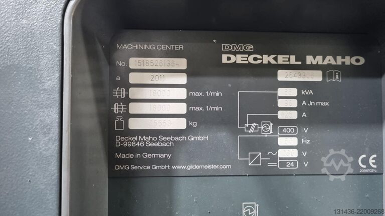 Vertical machining center DMG DMF 260
