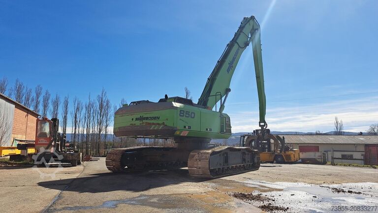 Umschlagbagger Sennebogen 850R with hydraulic rotating grapple
