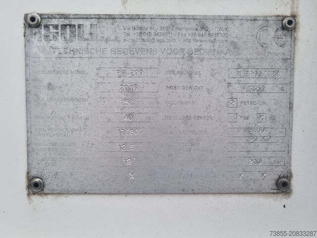 LKW-montierte Hubarbeitsbühne Isoli PT200 on Nissan NT400