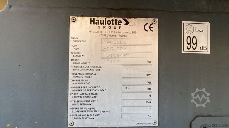 Gelenkarbeitsbühne Haulotte H23TPX (23m)