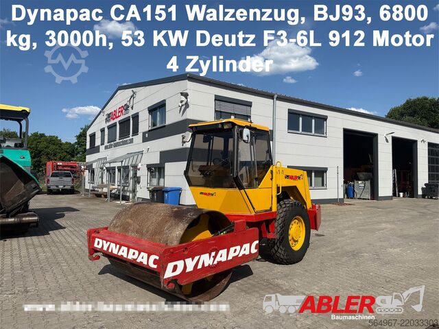 Single drum roller Dynapac CA151 Walzenzug 53 kW Deutz