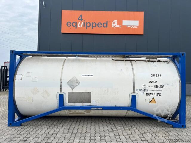 Tank container Welfit Oddy 20FT ISO, 24.930L / 1-COMP  / T11 / valid 5Y/CS...