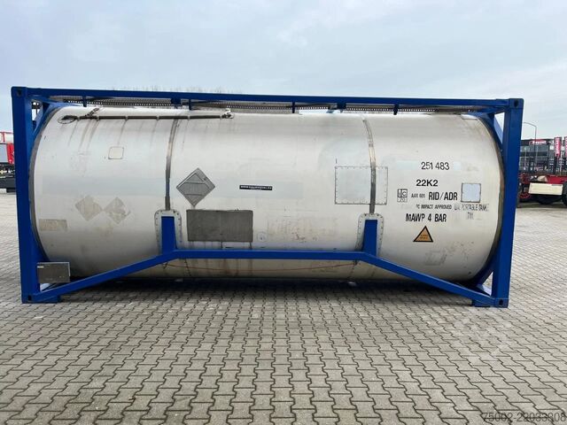 Tank container Welfit Oddy 20FT ISO, 24.930L / 1-COMP  / T11 / valid 5Y/CS...
