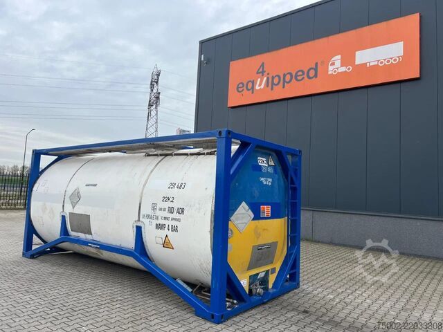 Tank container Welfit Oddy 20FT ISO, 24.930L / 1-COMP  / T11 / valid 5Y/CS...