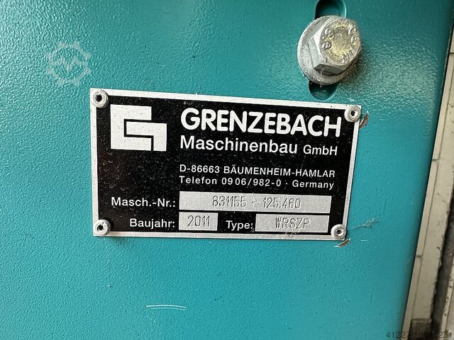 Transfer station roller conveyor Grenzebach WRSZP 1250 x 1400 mm