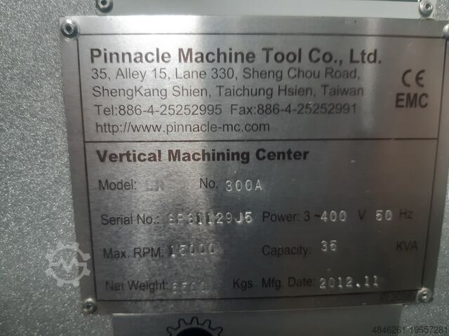 5 axis cnc machining center Pinnacle BX300A