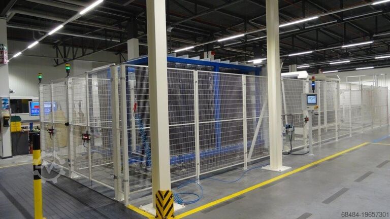 Glass grinding machine Benteler auto sorting system - transport trolleys