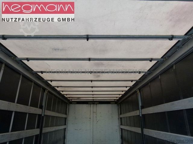 Low loader trailer  Spermann, Schiebeplane mit hydraulischer Rampe
