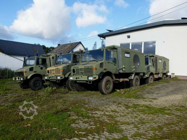Transporter mit Koffer UNIMOG U 1300 L Turbo OM 366 Koffer schnelle Achsen