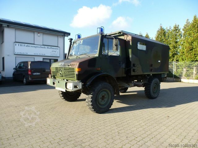 Transporter mit Koffer UNIMOG U 1300 L Turbo OM 366 Koffer schnelle Achsen