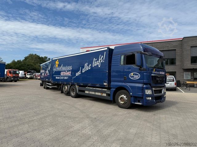 LKW mit Kofferaufbau MAN TGA  Schwenkwand-Getränkeaufbau incl. Anhänger