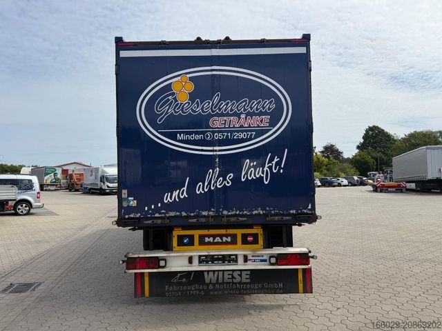 LKW mit Kofferaufbau MAN TGA Schwenkwand-Getränkeaufbau incl. Anhänger