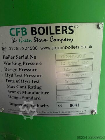 CFB-Kessel mit einer Leistung von 952 kg/Stunde CFB Boilers 952kg/hour