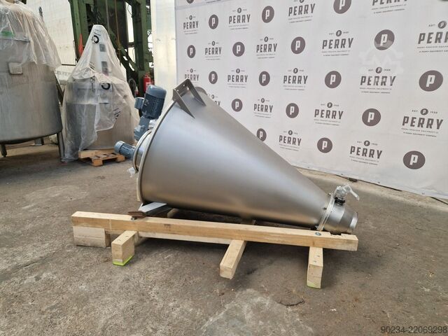 Nagelneuer 600-Liter PERRYmix Konusmischer Modell HVP 600 aus Edelstahl PERRYMIX HVP 600