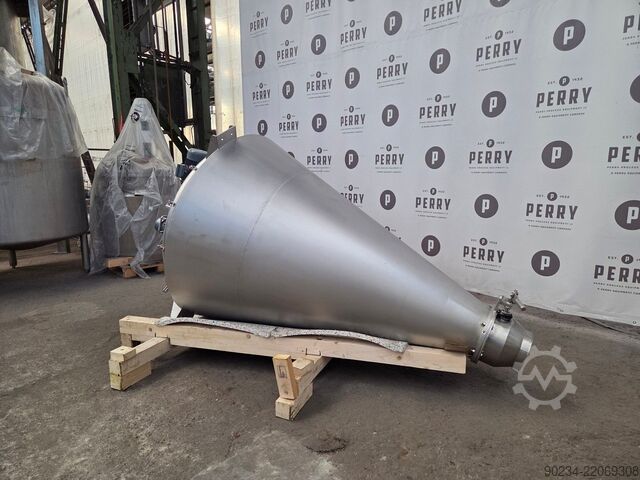 Nagelneuer 2000 Liter PERRYmix Modell HVP 2000 Edelstahl-Konusmischer PERRYMIX HVP 2000