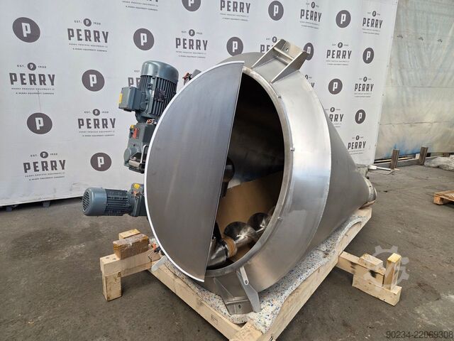 Nagelneuer 2000 Liter PERRYmix Modell HVP 2000 Edelstahl-Konusmischer PERRYMIX HVP 2000