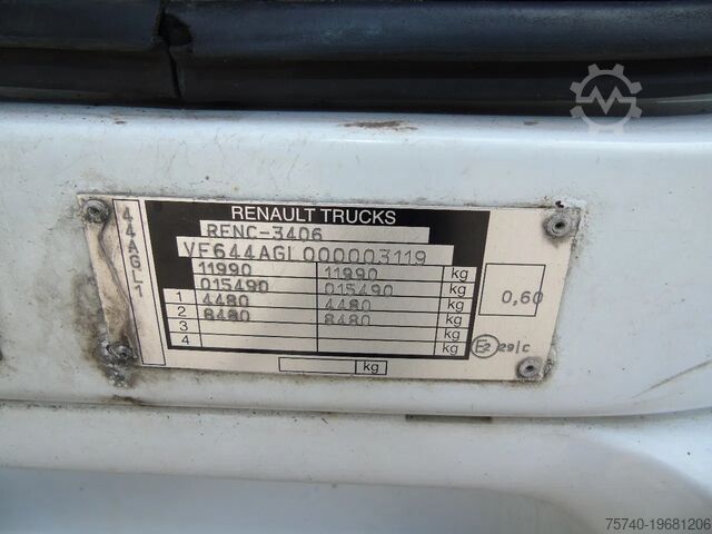 Koffer Renault Midlum 220 + euro 5 + MANUAL + lift + 12T