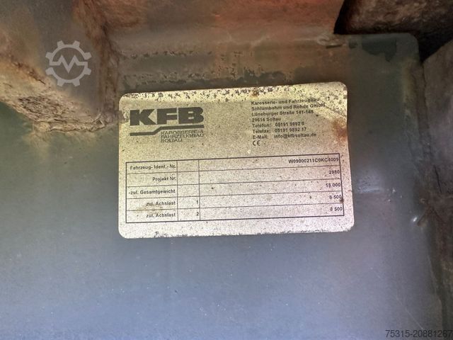 Box trailer  Schlumbohm - geschl. Kasten m. LBW