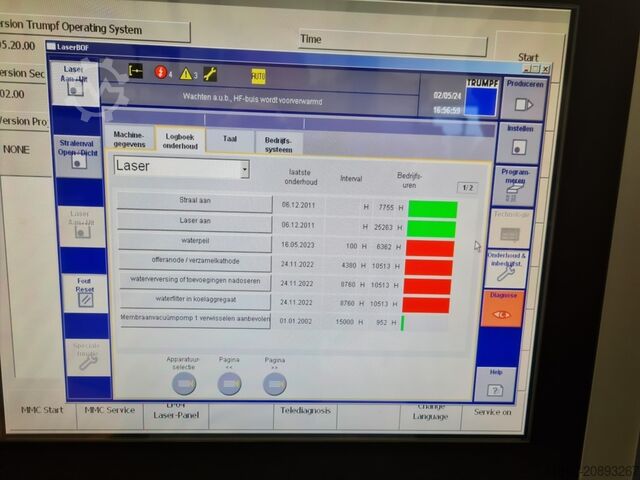 Laserschneidmaschine TRUMPF 3030 Lean TRUMPF TruLaser 3030 Lean Edition L20 3200 W