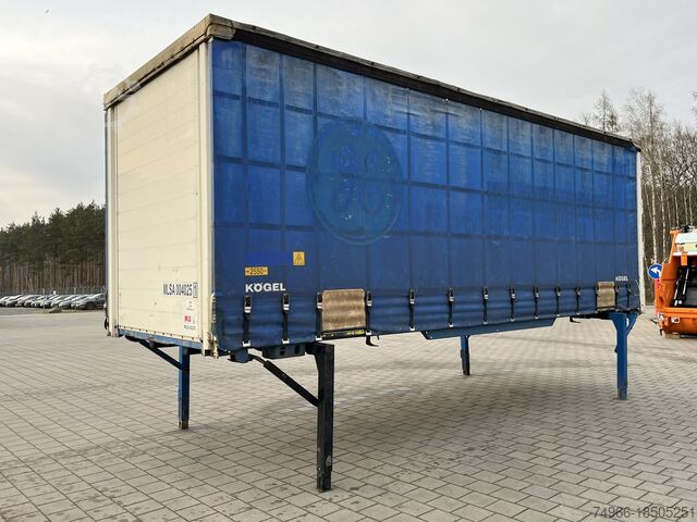 Wechselbrücke mit Pritsche & Plane Kögel BDF Wechselpritsche Gardine 7,45