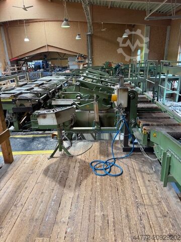Komplettes Sägewerk (stationär) Möhringer EWD Häwa Kallfass Brodbaek Running Bandsaw NKU 150 Optimes etc.