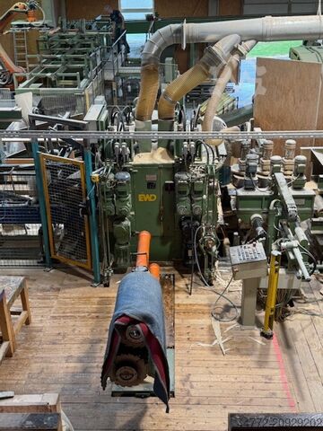 Komplettes Sägewerk (stationär) Möhringer EWD Häwa Kallfass Brodbaek Running Bandsaw NKU 150 Optimes etc.