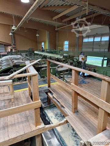 Komplettes Sägewerk (stationär) Möhringer EWD Häwa Kallfass Brodbaek Running Bandsaw NKU 150 Optimes etc.