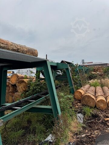 Komplettes Sägewerk (stationär) Möhringer EWD Häwa Kallfass Brodbaek Running Bandsaw NKU 150 Optimes etc.