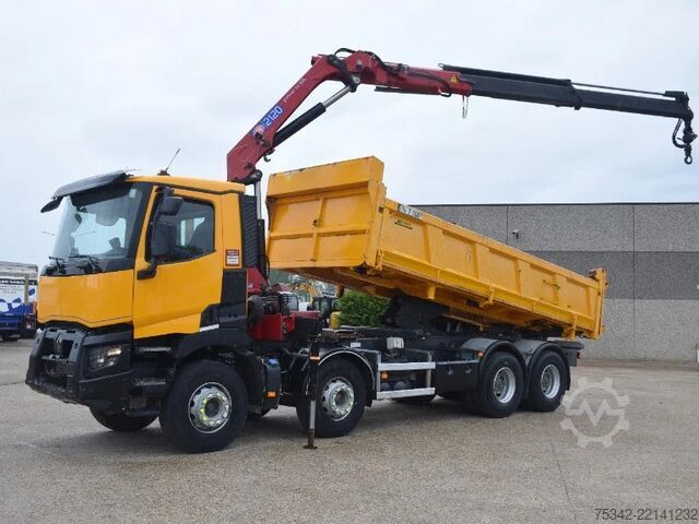 Kipper mit Kran Renault C430 confort