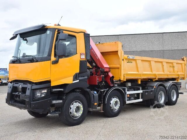 Kipper mit Kran Renault C430 confort