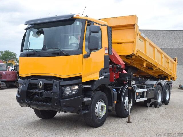 Kipper mit Kran Renault C430 confort