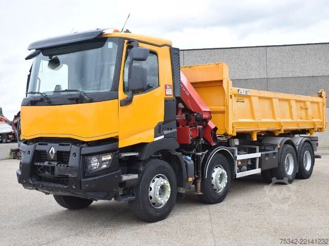 Kipper mit Kran Renault C430 confort