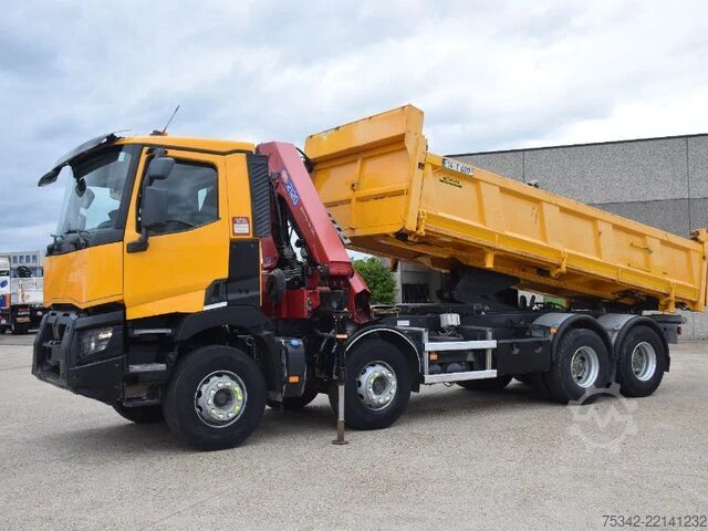 Kipper mit Kran Renault C430 confort