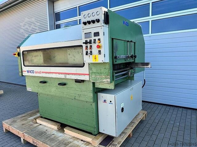 Multi-blade circular saw Waco type Lamell 90 with new chain Waco Lamell 90