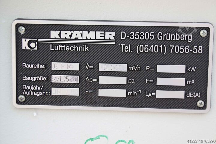 Filteranlage Absauganlage Krämer GFR 64/1.75-70