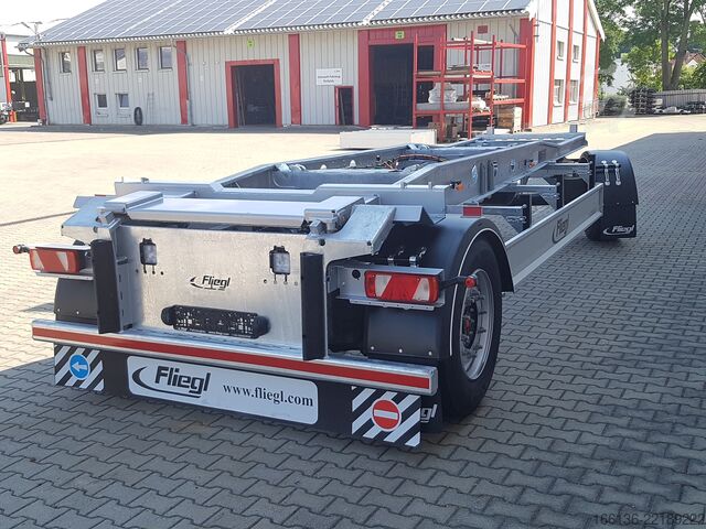Roll off trailer Fliegl Schlittenanhänger für Abrollcontainer