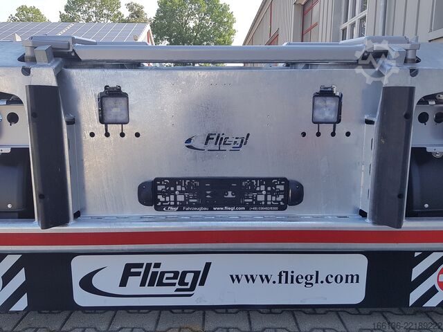 Roll off trailer Fliegl Schlittenanhänger für Abrollcontainer