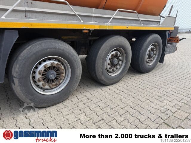 Tanker semitrailer Krone SDR 27, Liftachse, Leistikow Saugauflieger, 2