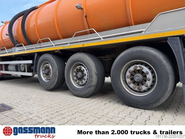 Tanker semitrailer Krone SDR 27, Liftachse, Leistikow Saugauflieger, 2