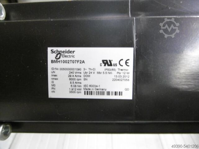 Linear unit, linear axis, portal axis with servo drive, synchronous servomotor, electric slide, line SCHNEIDER ELECTRIC / FESTO PAS43SBG1800 / BMH1002T07F2A