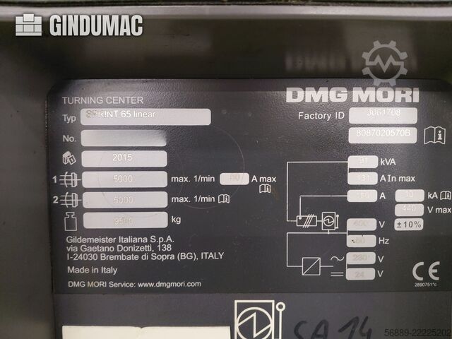 DMG MORI Sprint 65 linear DMG MORI Sprint 65 linear
