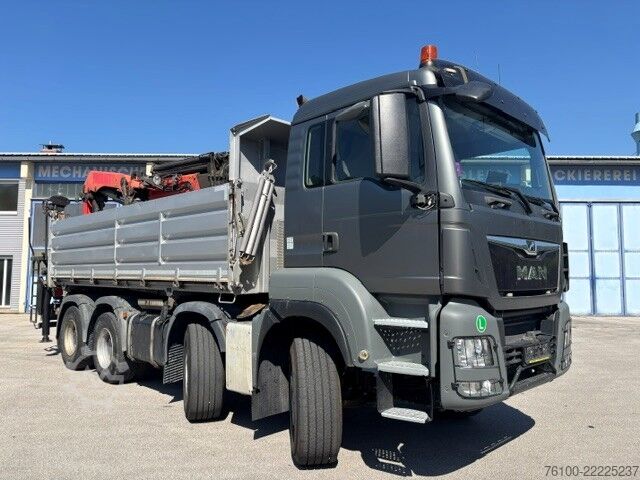 Dreiseitenkipper LKW MAN TGS 35.500 Kipper Heckkran abn. PK 22002