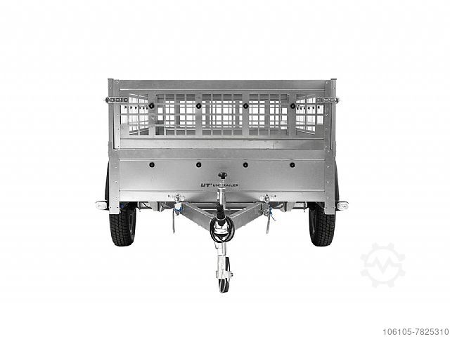 Car trailer Unitrailer Anhänger Unitrailer 230 kipp mit Laubgitteraufsatz