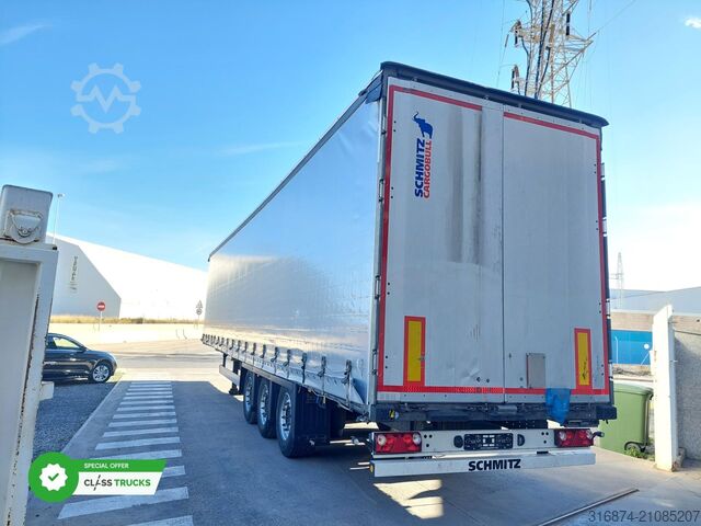 Open semitrailer with tarp SCHMITZ CARGOBULL SCS24/L Varios