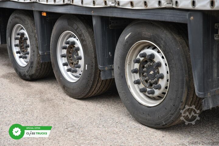 Open semitrailer with tarp SCHMITZ CARGOBULL SCS24/L Varios