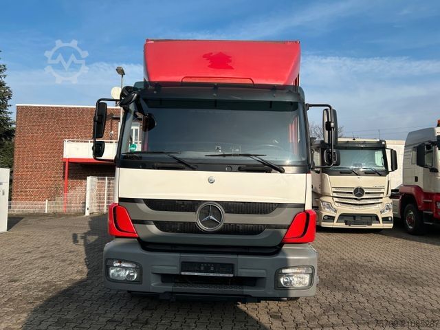 LKW mit Pritsche & Plane MERCEDES-BENZ 1829 Axor mit HIAB Mitnahmestapler