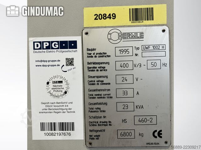 HERMLE UWF 1002 H HERMLE UWF 1002 H