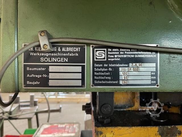 Exzenterpresse Kieserling Pedru 100 Kieserling Pedru 100