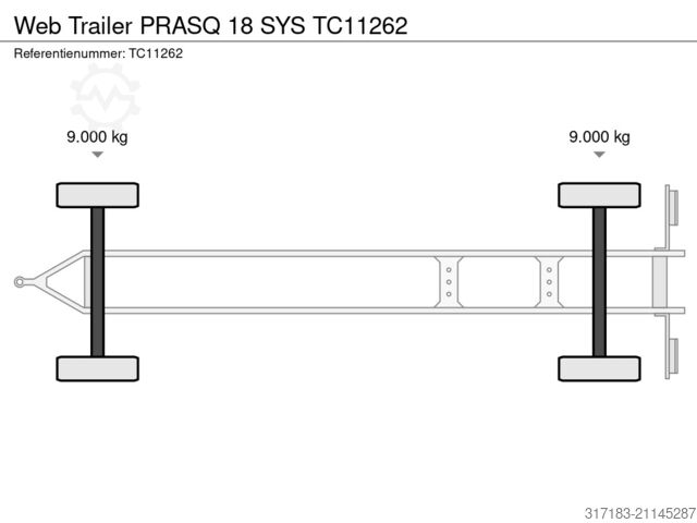 Curtain sided Web Trailer PRASQ 18 SYS